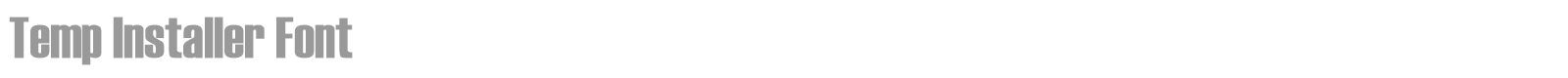 Temp Installer Font font preview